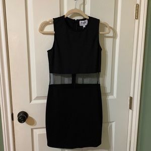 Sabo Skirt LBD with mesh sheer waist